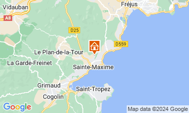 Map Sainte Maxime Villa 85005