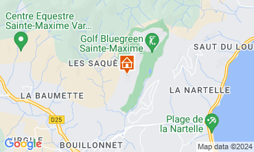 Map Sainte Maxime Villa 85005
