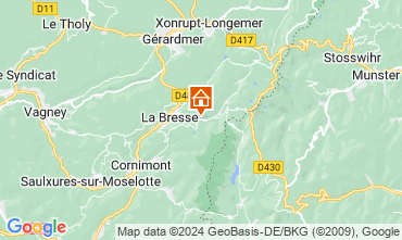 Map La Bresse Hohneck Apartment 62238