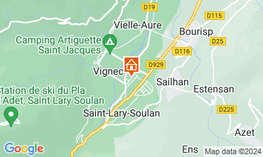 Map Saint Lary Soulan Apartment 126257