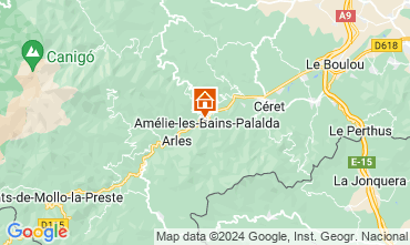 Map Amlie-Les-Bains Studio 80375