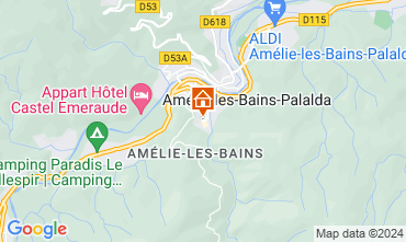 Map Amlie-Les-Bains Studio 74418