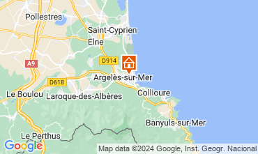 Map Argeles sur Mer House 115355