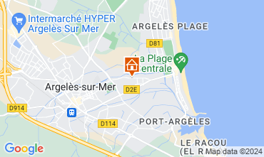 Map Argeles sur Mer House 115355