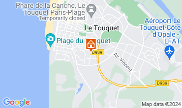Map Le Touquet Apartment 92348