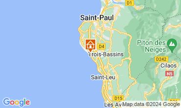 Map La Saline les Bains Bungalow 50449