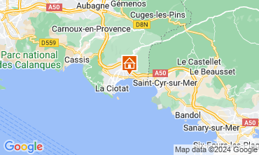 Map La Ciotat Villa 128597