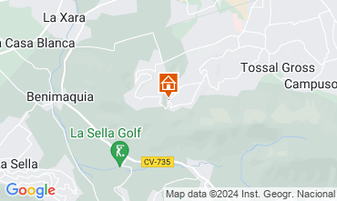 Map Denia Chalet 45596