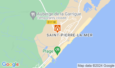 Map Saint Pierre la Mer Villa 123317