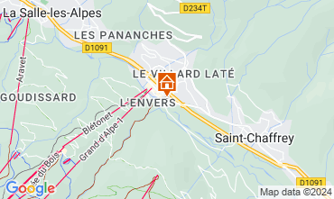 Map Serre Chevalier Apartment 42523