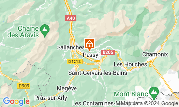 Map Chamonix Mont-Blanc Chalet 4903