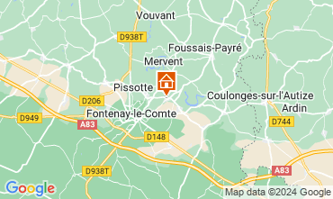 Map Fontenay-le-Comte Self-catering property 87239
