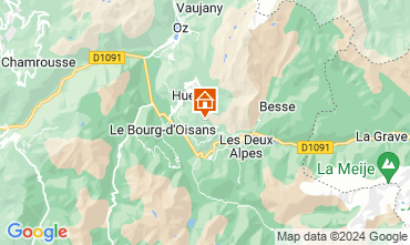 Map Auris en Oisans Apartment 63354