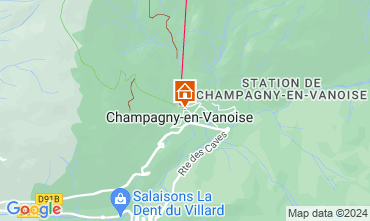 Map Champagny en Vanoise Studio 106489