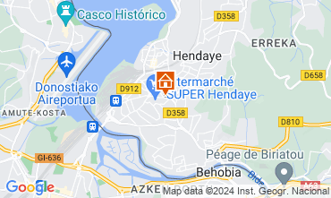 Map Hendaye Apartment 119443