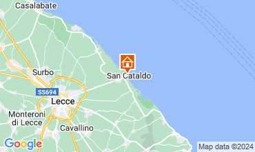 Map Lecce Apartment 127606