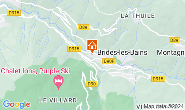 Map Brides Les Bains Apartment 106036