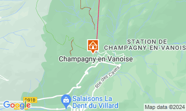 Map Champagny en Vanoise Apartment 69458