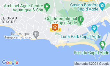 Map Cap d'Agde Villa 38995