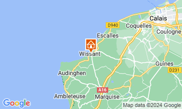 Map Wissant Self-catering property 125142