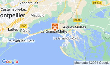 Map La Grande Motte Apartment 73714