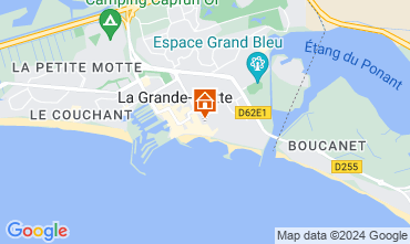 Map La Grande Motte Apartment 73714