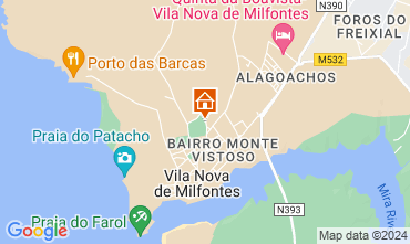 Map Vila nova de Milfontes House 126662