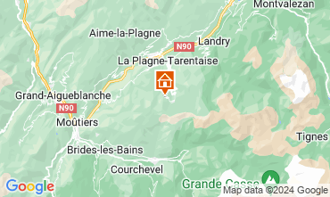 Map La Plagne Studio 79769