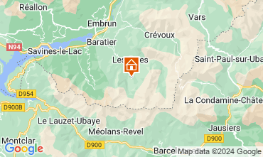Map Les Orres Chalet 57245
