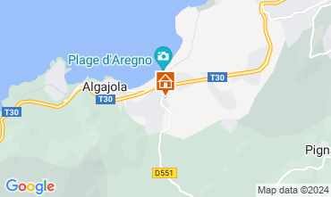 Map Algajola Apartment 95441