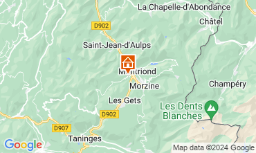 Map Morzine Apartment 15364