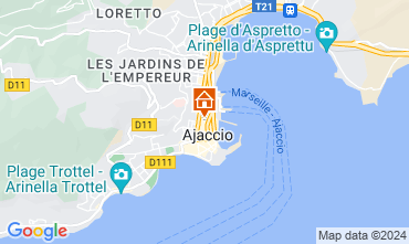 Map Ajaccio Apartment 126224