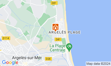 Map Argeles sur Mer Apartment 9849