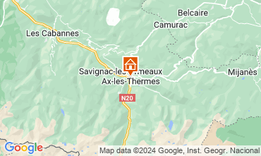 Map Ax Les Thermes Apartment 66392