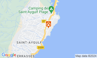 Map Saint Aygulf Studio 55453