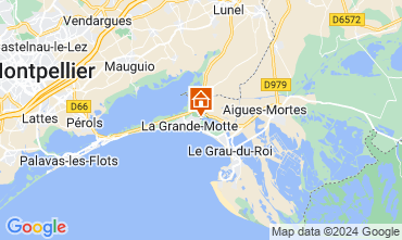 Map La Grande Motte Apartment 105742