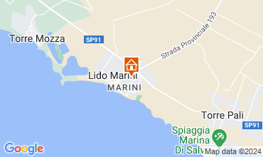 Map Lido Marini Apartment 128582