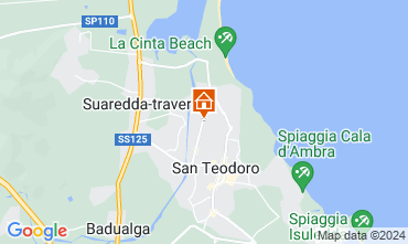 Map San Teodoro Apartment 126803