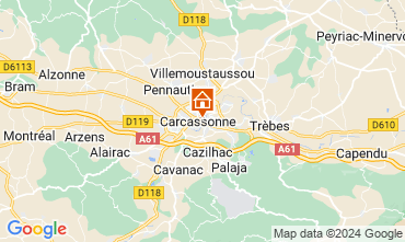 Map Carcassonne B&B 126050
