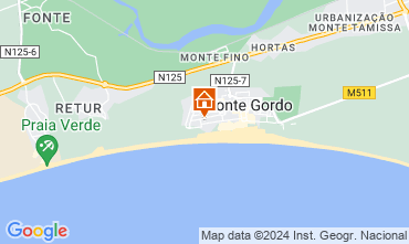 Map Monte Gordo Apartment 83181