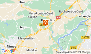 Map Vers-Pont-du-Gard Studio 128914