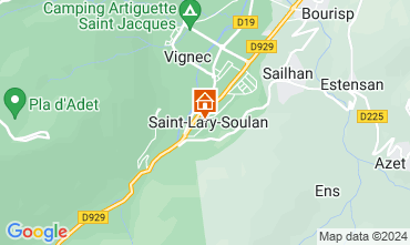 Map Saint Lary Soulan Apartment 80256