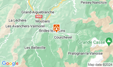 Map Courchevel Chalet 127162