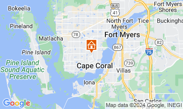 Map Cape Coral Villa 106569