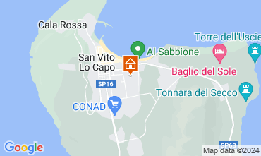 Map San Vito lo Capo Apartment 113574