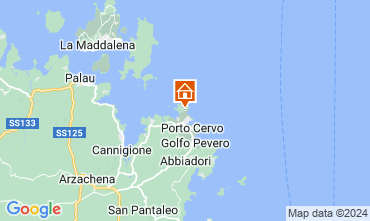 Map Porto Cervo Villa 125078