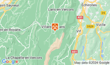 Map Villard de Lans - Correnon en Vercors Chalet 48608