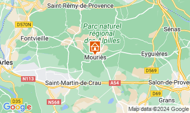 Map Les Baux de Provence Self-catering property 12631