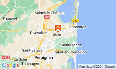 Map Le Barcares Studio 127607