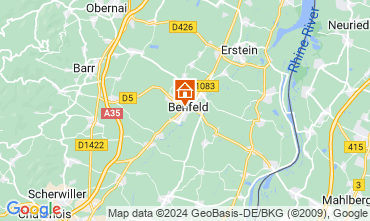 Map Benfeld Self-catering property 127366